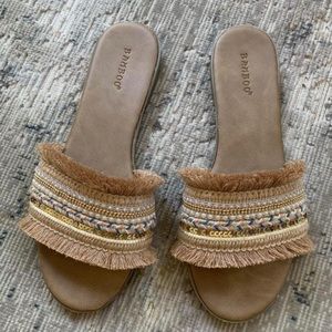 “Bamboo” boho slides